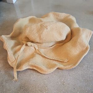 Stylish Tan Wide Brim Hat